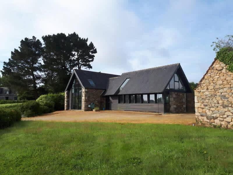 Large Farmhouse With Garden And Sea View For 8 People Locquenole Exteriér fotografie